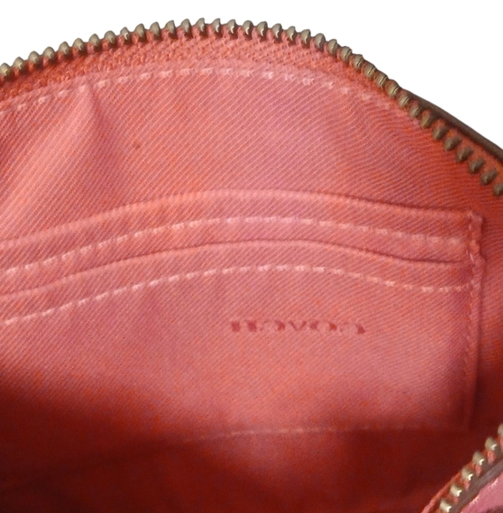 Coach - NWOT - Raspberry Colored Clutch Purse, Zippered Closure, 2 Pockets... - Picture 8 of 16